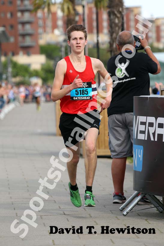 No 5185 finishing the 2012 BUPA Junior Great North Run.